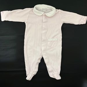 kissy kissy light pink snap up onesie